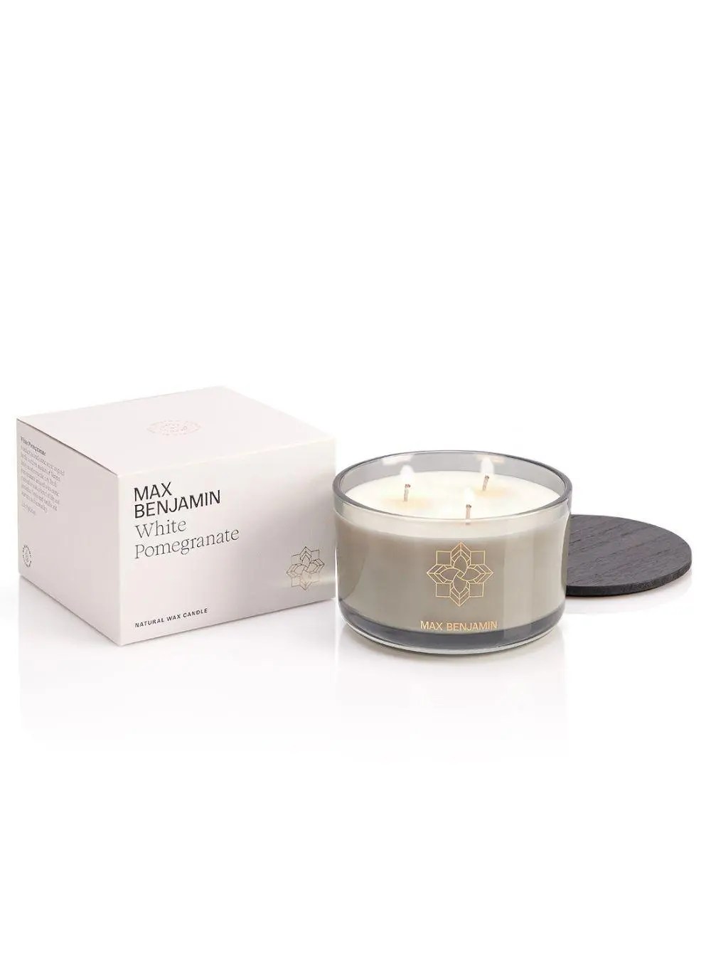 White Pomegranate Luxury 3 Wick Candle Blarney